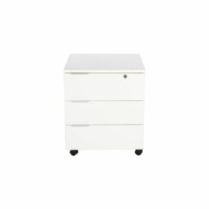 ED storage 3 drawers Made of MDF Wood White Color