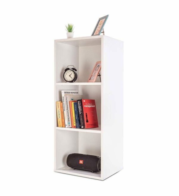STAN Bookcase size 103cm x 40cm Made of MDF with White Color