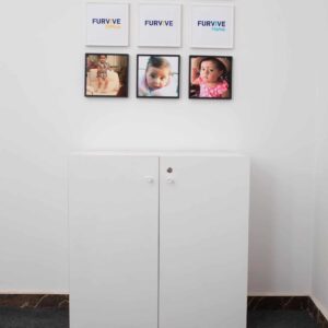 ANYA Small Storage Made of MDF Wood White Color