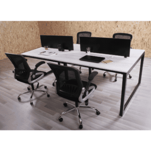 BEKAN Workstation for 4 Person Made of MDF Wood