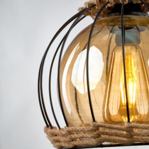 Alternative view of Black Doom Modern Pendant R1008 دلاية دوم مودرن اسود