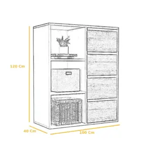Alternative view of Bookcase BOC110 مكتبة