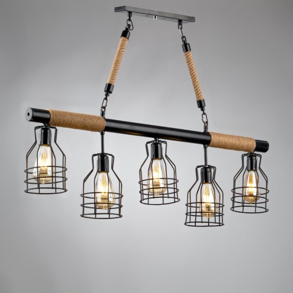 Canon Modern Black Chandelier R1003 نجفة كانون مودرن اسود