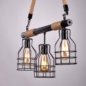 Alternative view of Canon Modern Black Chandelier R1039 نجفة كانون مودرن اسود