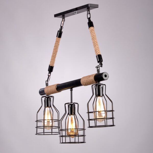 Canon Modern Black Chandelier R1039 نجفة كانون مودرن اسود