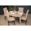 European Wood Dining Set 5 Pieces طقم سفرة