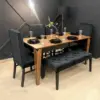 European Wood Dining Set 6 Pieces طقم سفرة