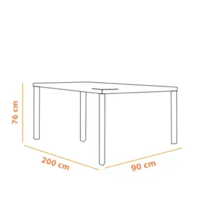 Alternative view of European Wood Dining Set 9 Pieces طقم سفرة