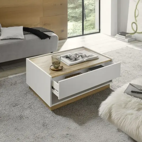 MDF Coffee Table With One Drawer ترابيزة قهوة بدرج