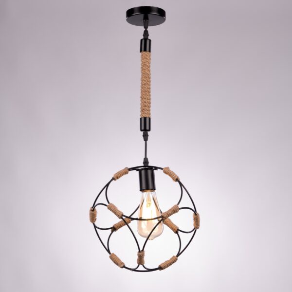 Modern Black linen Wel Pendant R1041 دلاية ويل كتان مودرن اسود