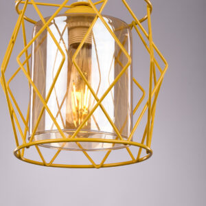 Alternative view of Modern Yellow Drum Pendant RY1036 دلايه درامز مودرن اصفر