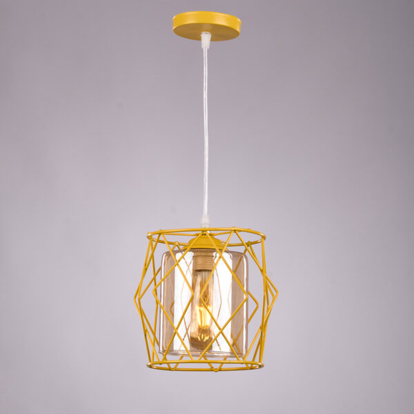 Modern Yellow Drum Pendant RY1036 دلايه درامز مودرن اصفر