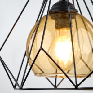 Alternative view of Modern Black Diamond Pendant R1002 دلاية ماسة مودرن اسود