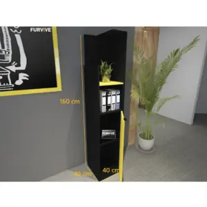 Alternative view of Single Bookcase YELLY مكتبة
