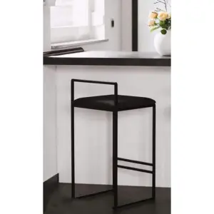 Alternative view of Steel Bar Chair Black BRC0020 كرسي بار