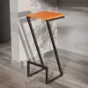 Steel Bar Chair Black BRC0021 كرسي بار