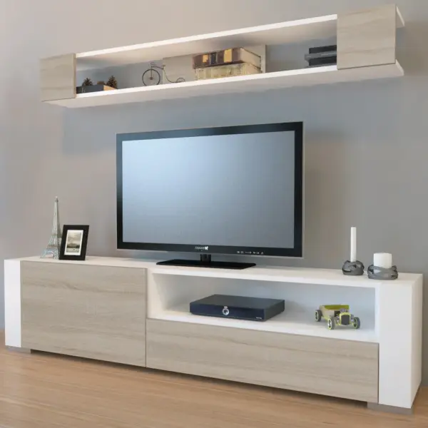 TV Unit TVU037 ترابيزة تلفزيون مع وحدة أرفف