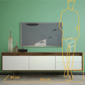 Alternative view of TV Unit TVU056 ترابيزة تلفزيون