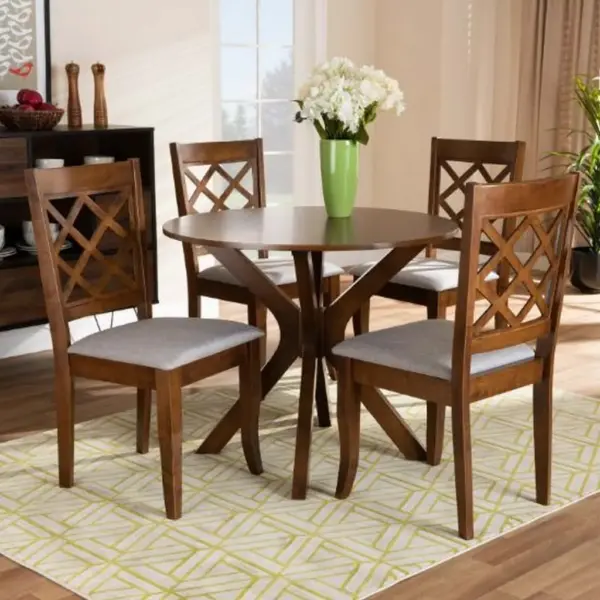 Wooden Dining Set 5 Pieces طقم سفرة خشب