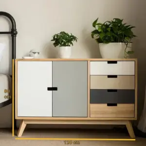 Alternative view of Wooden Dresser With 5 Drawers تسريحة ب 5 أدراج