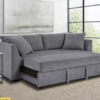 Wooden Sofa Bed Grey كنبة سرير رمادي