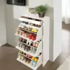 Counter Wood Shoe Rack جزامة متعددة الادراج