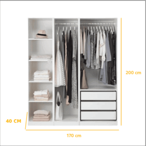 Alternative view of Wardrobe WAD011 دولاب