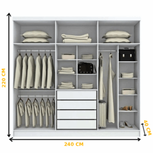 Alternative view of Wardrobe WAD018 دولاب