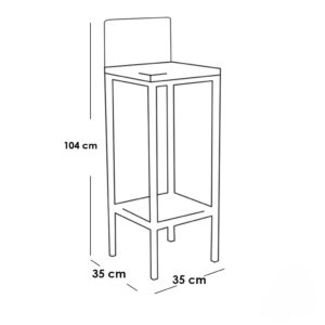 Alternative view of Bar Chair BRC023 كرسي بار