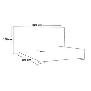 Alternative view of Bed With Two Commodes KBED006 سرير مع اتنين كومود