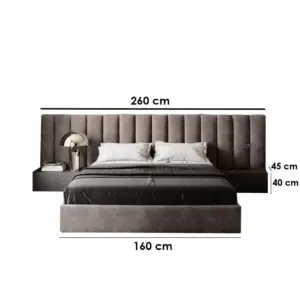Alternative view of Bed With Two Commodes KBED008 سرير مع اتنين كومود
