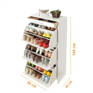 Alternative view of Counter Wood Shoe Rack جزامة متعددة الادراج