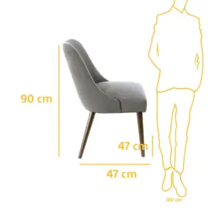 Alternative view of Dining Chair DCH025 كرسي سفرة