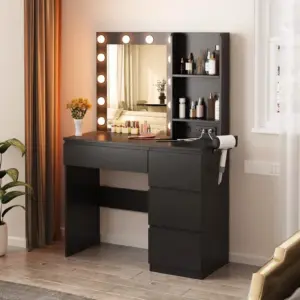 Alternative view of Dresser With Mirror and LED DR100 تسريحة