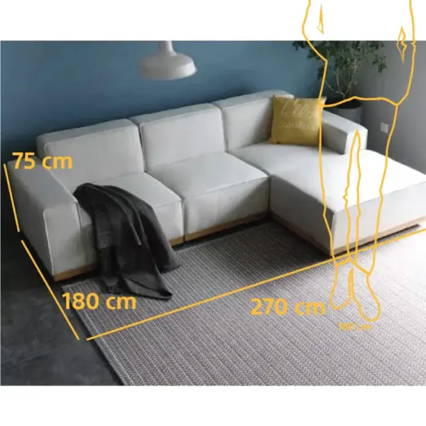 L-Shape Sofa LSO016 كنبة