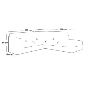 Alternative view of L-Shape Sofa LSO050 كنبة ركنة