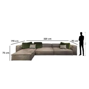 Alternative view of L-Shape Sofa LSO059 كنبة ركنة