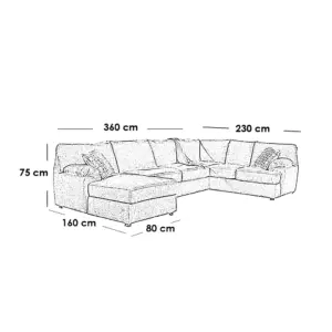 Alternative view of L-Shape Sofa LSO064 كنبة ركنة