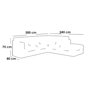 Alternative view of L-Shape Sofa LSO066 كنبة ركنة