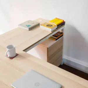 Alternative view of Manager Desk With Storage Unit MAVY مكتب بخزانة جانبية