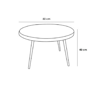 Alternative view of Side Table STA074 ترابيزة جانبية مزدوجة