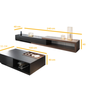 Alternative view of TV Unit and Coffee Table TVU071 طقم ترابيزة تلفاز وقهوة