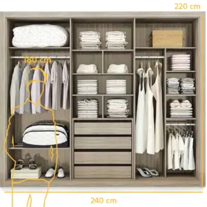 Alternative view of Wardrobe WAD039 دولاب