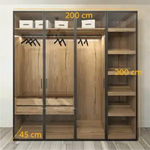 Alternative view of Wardrobe WAD041 دولاب