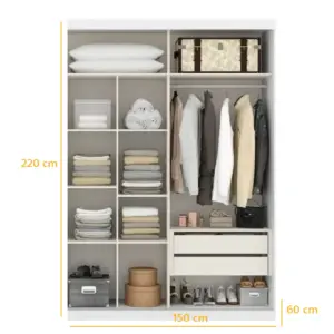 Alternative view of Wardrobe WAD043 دولاب