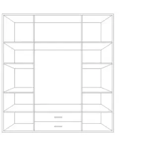 Alternative view of Wardrobe WAD073 دولاب