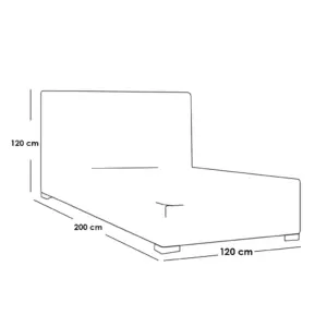 Alternative view of Wooden Bed Grey سرير بتصميم مودرن