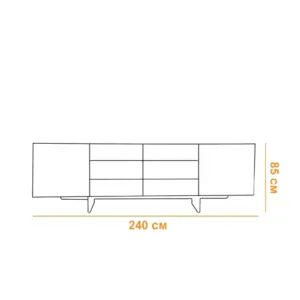 Alternative view of Wooden Buffet WB0006 بوفيه