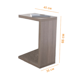 Alternative view of Wooden C Table ترابيزة جانبية