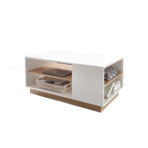 Alternative view of Wooden Coffee Table White & Beige طاولة قهوة ابيض وبيج
